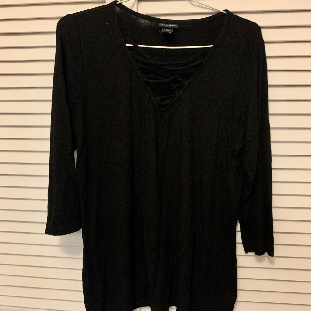Torrid Black Shirt (Size 10/12)